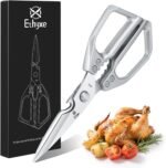 Ethyxe Kitchen Scissors All Purpose - Heavy Duty Poultry Shears, Ultra Sharp Japanese Steel Cooking Scissors for Food, Dishwasher Safe - Image 2