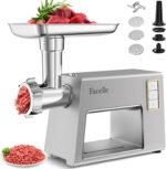 Facelle Electric Meat Grinder for Home Use, Mincer Machine with Stainless Steel Blades & 3 Grinding Plates,Sausage Stuffer & Kubbe Kit, Food Grinder for Burgers, Kibbeh, Beef Sticks, Dog Food - Image 2