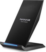 Fast Wireless Charger, NANAMI 15W Qi Certified Wireless Charging Stand Compatible iPhone 17/17 Air/16/15/15 Pro/15 Plus/15 Pro Max/14/13/12, for Samsung Galaxy S25/S24/S23/S22/S21 and Qi-Enabled Phone - Image 2
