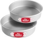 Fat Daddio's Anodized Aluminum Round Cake Pans, 2 Piece Set, 8 x 2 Inch - Image 2