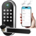 Fingerprint Smart Door Lock with Handle & Keypad – No More Lost Keys, Keyless Entry & Remote Access for Home, Kids, Airbnb & Rental Property, DIY Install, Alexa & Google Compatible - Image 2