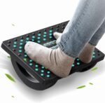 Foot Rest for Under Desk at Work - Ergonomic Foot Stools for Under Office Desk - Rocking Footrest with Roller Massager - Leg Rest for Chair, Computer Gaming - Promote Leg Circulation - Image 2