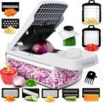 Fullstar Vegetable Chopper & Mandoline Slicer for Kitchen - Food Chopper with Container, Cheese Grater, Home Essentials & Kitchen Gadgets (Lite - 9 in 1) - Image 2