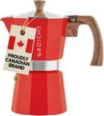GROSCHE Milano 6 Espresso Cup, 9.3 oz Red Stovetop Espresso Maker - Italian Moka Pot - Image 2