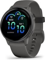 Garmin vívoactive® 6, Health and Fitness GPS Smartwatch, AMOLED Display, Up to 11 Days of Battery, Pebble Gray with Slate Band - Image 2