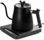 Gooseneck Electric Kettle | Electric Pour Over Kettle with Variable Temperature Control | 100% Stainless Steel Interior, Keep Warm & Auto Shut-Off | 1.0L Fast Boil for Coffee & Tea, Matte Black - Image 2