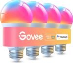 Govee LED Smart Light Bulbs, 1000LM Color Changing Light Bulb, Wi-Fi & Bluetooth Light Bulbs, Work with Alexa and Google Assistant, Dimmable RGBWW A19 75W Equivalent Smart Bulbs, 4 Pack - Image 2