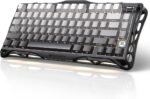 GravaStar Mercury K1 75% Wireless Mechanical Gaming Keyboard, Aluminum Alloy, Gasket Compact Custom Keyboard Hot-Swap Socket, Linear Switches, RGB Backlit - Gradient Black - Image 2