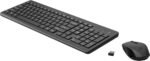 HP 330 Wireless Keyboard and Mouse Combo - 2.4 Ghz Wireless USB Receiver - Chiclet Keys, 12 Keyboard Shortcuts - 1600 DPI Multi-Surface Mouse - LED Num Lock, Caps Lock, Scroll Lock (2V9E6AA) - Image 2