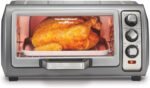 Hamilton Beach 6 Slice Convection Toaster Oven With Easy Reach Roll-Top Door, Bake, Broil & Toast Functions, Auto Shutoff, Silver (31123DA) - Image 2