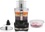 Hamilton Beach Big Mouth Duo Plus 12 Cup Food Processor & Vegetable Chopper with Additional Mini 4 Cup Bowl, Black (70580) - Image 2