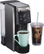 Hamilton Beach FlexBrew Advanced 4-in-1 Single Serve Hot & Iced Coffee Maker with Removable 45 oz. Water Reservoir, Use Pod Packs and Grounds, Fast Brewing, LED Touchscreen, Black (49925) - Image 2