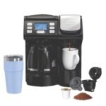 Hamilton Beach FlexBrew Trio 2-Way Coffee Maker, Compatible with K-Cup Pods or Grounds, Combo, Single Serve & Full 12c Pot, Black - Fast Brewing (49902) - Image 2
