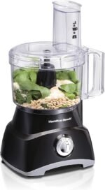 Hamilton Beach Food Processor & Vegetable Chopper for Slicing, Shredding, Mincing, and Puree, 8 Cup, Black - Image 2