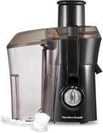 Hamilton Beach Juicer Machine, Big Mouth 3” Feed Chute for Whole Fruits and Vegetables, Easy to Clean, Centrifugal Extractor, Vegetable & Fruit Juicer, BPA Free, 800W Motor, Black - Image 2