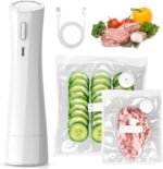 Handheld Vacuum Sealer for Food Storage: Portable Vacuum Sealing Machine - USB Rechargeable Cordless Food Sealer Saver for 5X Preservation - Image 2