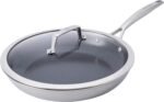 Henckels Paradigm Ceramic 12-inch Stainless Steel Dual Performance Fry Pan with Lid - Image 2