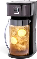 Homecraft 3-Quart Iced Coffee and Tea Maker with Filter Basket, Flavor Enhancer, Adjustable Brew Strength, Black - Image 2