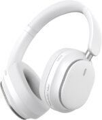 Hybrid Active Noise Cancelling Headphones, Over Ear Bluetooth 6.0 Wireless Headphones, 50H Playtime, Deep Bass, HiFi Stereo Sound（White） - Image 2