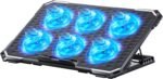 ICE COOREL Laptop Cooling Pad with 6 Cooling Fans, Cooling Pad for Laptop Fan 13-15.6 Inch, Laptop Cooler Stand with 6 Height Adjustable, Notebook Cooler Pad with Two USB Port - Image 2