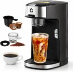 IDEALHOUSE Single Serve Coffee Maker, Capsule Coffee Machine for Home, 1300W Electric Coffee Maker with Compact Design, Easy Operation for Espresso-Style Drinks, 120V US Plug, Black - Image 2