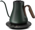 INTASTING Gooseneck Electric Kettle with ±1℉ Temperature Control for Pour Over Coffee & Tea, Quick Heating, BPA-Free Stainless Steel, Built-in Brew Timer, 1500W/0.9L (Forest Green) - Image 2