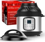 Instant Pot Duo Crisp 11-in-1 Air Fryer and Electric Pressure Cooker Combo with Multicooker Lids that Fries, Steams, Slow Cooks, Dehydrates,Free App With Over 800 Recipes, Black/Stainless Steel, 8QT - Image 2