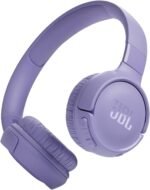 JBL Tune 520BT - Wireless On-Ear Headphones, Up to 57H Battery Life and Speed Charge, Lightweight, Comfortable and Foldable Design, Hands-Free Calls with Voice Aware (Purple) - Image 2