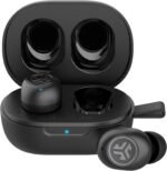 JLab JBuds Mini True Wireless Bluetooth Earbuds + Charging Case, Charcoal Black, IP55 Sweat and Dust Proof, Bluetooth Multipoint, Be Aware Audio, 3 EQ Sound Settings, Crystal Clear Calls - Image 2