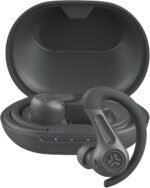 JLab JBuds Sport ANC 4 True Wireless Bluetooth Earbuds + Charging Case, Graphite, Swipe + Touch Controls, Hybrid Active Noise Cancelation, Multipoint Connect, Customized Settings App - Image 2