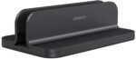 JOKItech Aluminum Laptop Vertical Stand Organizer, Sturdy Laptop Computer Holder Desktop Stand Compatible with New Retina Apple MacBook Pro/Air, Mac mini and iPad Pro - Black - Image 2