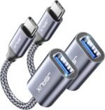 JSAUX USB C to USB 3.0 Adapter [2 Pack], USB C Male to USB Female OTG Cable Adapter Compatible with MacBook Pro/Air, iPhone 17 Pro Max/iPhone Air/16e/16/15 Series, Samsung Galaxy S25/S24/S23 - Image 2