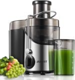 Juicer Machines, Juilist 3" Wide Mouth Juicer Extractor Max Power 800W, for Vegetable and Fruit with 3-Speed Setting, 400W Motor, Easy to Clean - Image 2