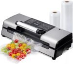 KURSINNA Vacuum Food Sealer Machine, 95Kpa Automatic Food Sealer, Low Noise Food Vacuum Saver with Sealer Bags, Roll, Build-in Cutter, Handheld and Compact Design - Image 2