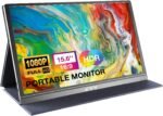 KYY Portable Monitor 15.6inch 1080P FHD USB-C, HDMI Computer Display HDR IPS Gaming Monitor w/Premium Smart Cover & Screen Protector, Speakers, for Laptop PC MAC Phone PS4 Xbox Switch - Image 2