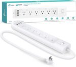 Kasa Smart Plug Power Strip HS300, Surge Protector with 6 Individually Controlled Smart Outlets and 3 USB Ports, Works with Alexa & Google Home, No Hub Required - Image 2