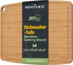 Keechee Dishwasher Safe Bamboo Cutting Board, Lightweight & Durable Wood Cutting Board, Reversible with Juice Groove, Easy to Store & Clean, Ideal Kitchen Gift for Home Cooks - Image 2