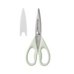 KitchenAid All Purpose Kitchen Shears with Protective Sheath Durable Stainless Steel Scissors, Dishwasher Safe, Soft Grip Comfort Handle, 8.72 Inch, Pistachio - Image 2