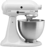 KitchenAid Classic Series 4.5 Quart Tilt-Head Stand Mixer K45SS, White - Image 2
