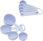 KitchenAid Universal Easy To Read Measuring Cup and Spoon Set with Soft Grip Handle for Maximum Control, Hang Hole and Nesting For Easy Storage, Dishwasher Safe, 9 Piece, Lavender Cream - Image 2