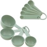KitchenAid Universal Easy To Read Measuring Cup and Spoon Set with Soft Grip Handle for Maximum Control, Hang Hole and Nesting For Easy Storage, Dishwasher Safe, 9 Piece, Pistachio - Image 2