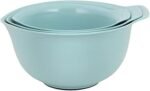 KitchenAid Universal Nesting Plastic Mixing Bowls with Non Slip Base and Pour Spout, Dishwasher Safe, Set Of 3, 2.5 quart, 3.5 quart and 4.5 quart, Aqua Sky - Image 2