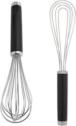 KitchenAid Utility and Flat Whisk Set, Set Of 2, Black - Image 2