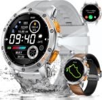 LIGE GPS Military Smart Watch for Men, LED Flashlight/Compass/45 Days Battery/IP68 Waterproof 1.43'' AMOLED Smartwatch, 100+ Sports Modes Fitness Smart Watch, Rugged Smart Watches for Android iOS - Image 2