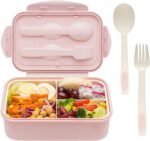 LOVINA Bento Boxes for Adults - 1100 ML Bento Lunch Box For Kids Childrens With Spoon & Fork - Durable for On-the-Go Meal, BPA-Free and Food-Safe Materials - Image 2