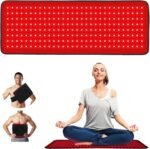 LOVTRAVEL New 31.5'' X 11.8'' LED 660nm Red Light and 850nm Near Infrared Light Therapy Devices Mat Large Wearable Pads Belt Wrap for Body Pain Relief - Image 2