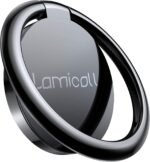Lamicall Cell Phone Ring Holder Stand - Phone Finger Gip Kickstand, 360° Rotation Polished Metal Grip for Magnetic Car Mount, Fit for iPhone 17/16/15/14 Pro Max Air, Android Smartphone Accessories - Image 2