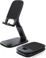 Lamicall Cell Phone Stand for Desk - [Height Adjustable] Foldable Mobile Phone Holder, Portable Stand for iPhone 17 16 15 14 13 12 11 Pro Max Plus Air, Galaxy S25 S24, Telephone, Office Accessories - Image 2