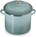 Le Creuset Enamel on Steel Traditional Stockpot, 12 qt., Sea Salt with Stainless Steel Knob - Image 2