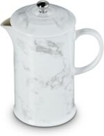 Le Creuset Stoneware 34 oz. French Press, Marble Collection - Image 2